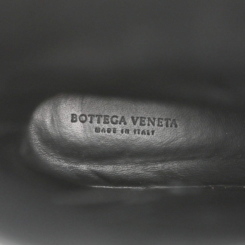 Bottega Veneta Black Intrecciato Knee High Boots 39