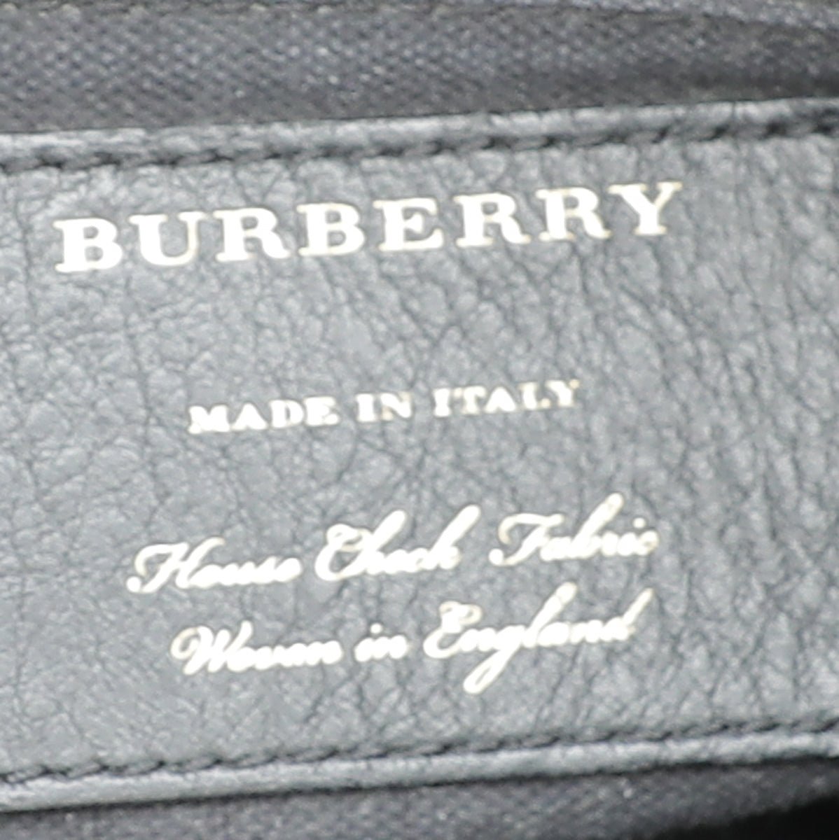 Burberry Navy Blue Banner Tote Medium Bag